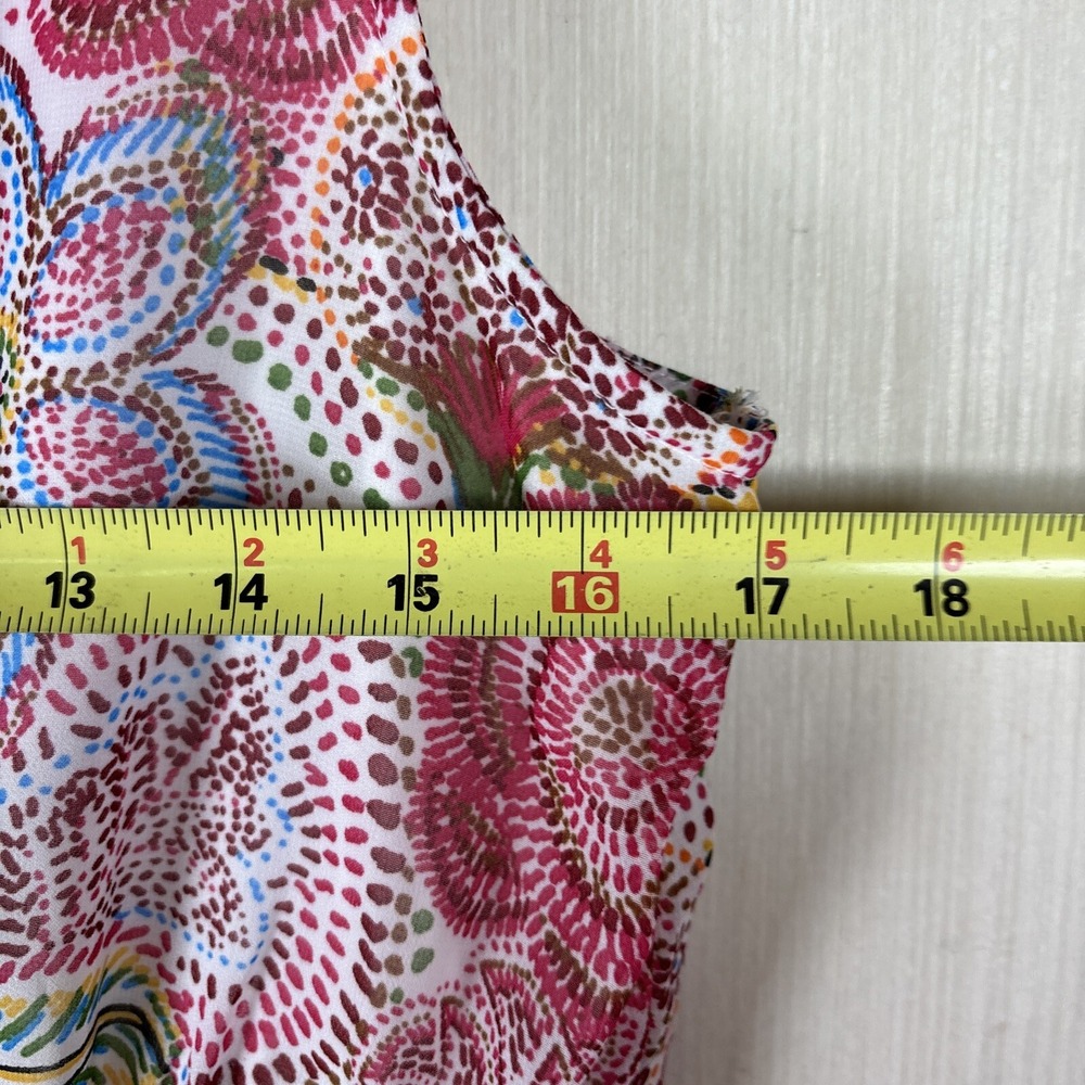 Floral Paisley Sleeveless Day Dress - Pink Multi - Picture 7 of 13